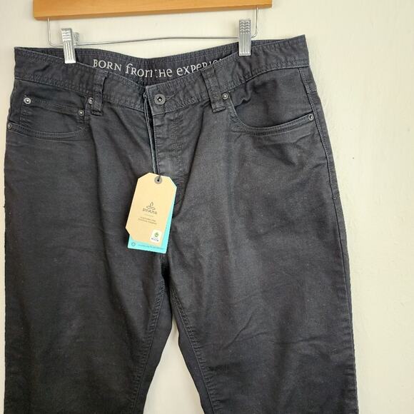 NEW Prana Bridger Slim Tapered Performance Black Jean 36x30 - Picture 5 of 9